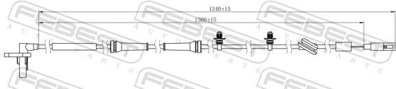 Sensor, wheel speed 21606-007 - image 2