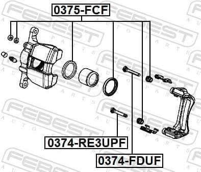 Repair Kit, brake caliper 0375-FCF - image 2