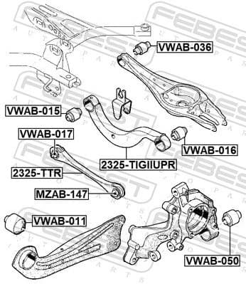 Control/Trailing Arm, wheel suspension 2325-TIGIIUPR - image 2