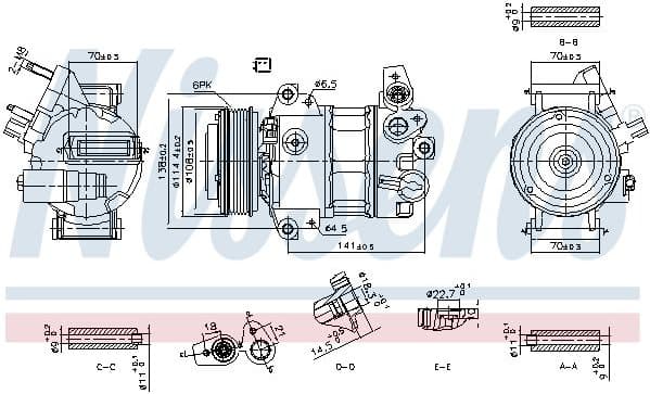 Compressor, air conditioning ** FIRST FIT ** 890786