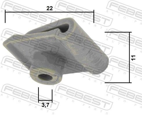 Clip, trim/protection strip 88570-142 - image 2