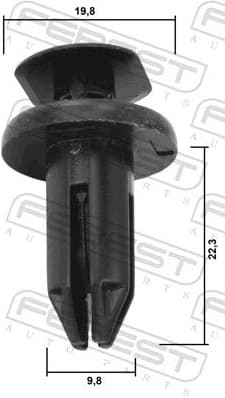 Clip, trim/protection strip 88570-143 - image 2