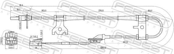 Sensor, wheel speed 07606-004 - image 2