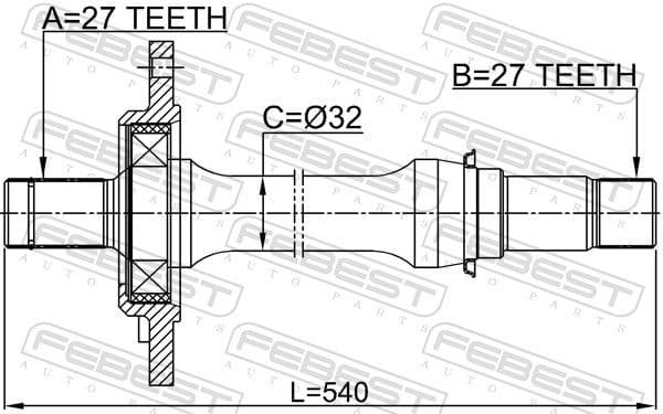Drive Shaft 1612-246RH - image 2