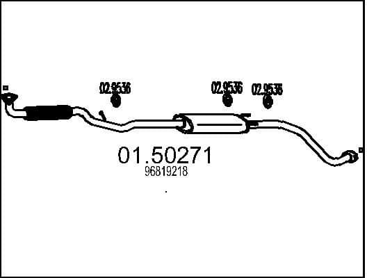 Centre Muffler 01.50271