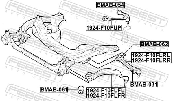 Mounting, control/trailing arm BMAB-061 - image 2