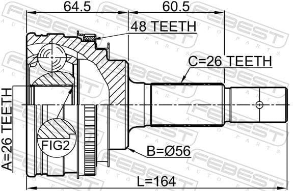 Joint Kit, drive shaft 0110-MCU10A48R - image 2