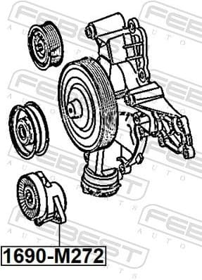 Belt Tensioner, V-ribbed belt 1690-M272 - image 2