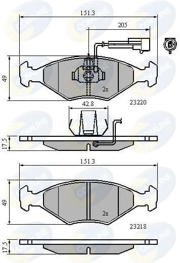 Brake Pad Set, disc brake CBP11295