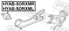 Mounting, control/trailing arm KAB-SORXML - image 2
