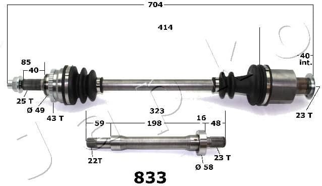 Drive Shaft 62833 - image 2