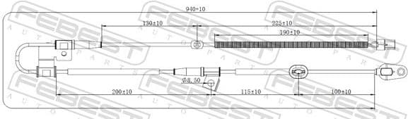 Sensor, wheel speed 12606-015 - image 2