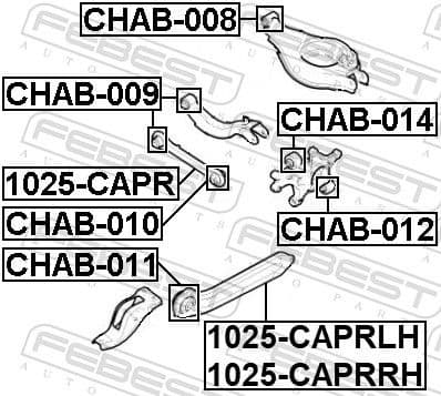 Control/Trailing Arm, wheel suspension 1025-CAPRLH - image 2