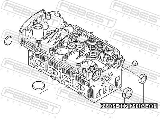 Plug, rocker arm shaft mounting bore 24404-002 - image 2