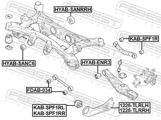 Control/Trailing Arm, wheel suspension 1225-TLRLH - image 2