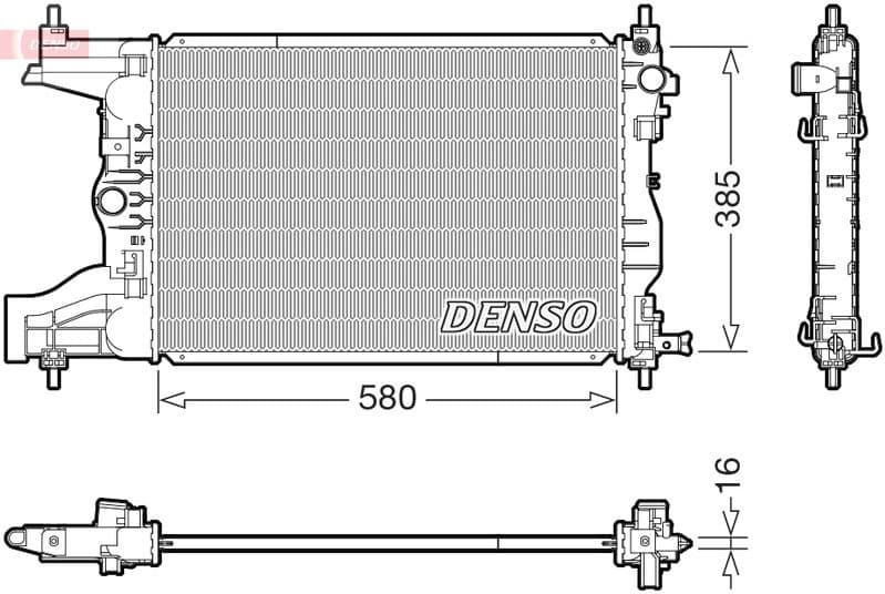 Radiator, engine cooling DRM15017