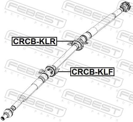 Bearing, propshaft centre bearing CRCB-KLR - image 2