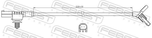 Sensor, wheel speed 16606-001 - image 2