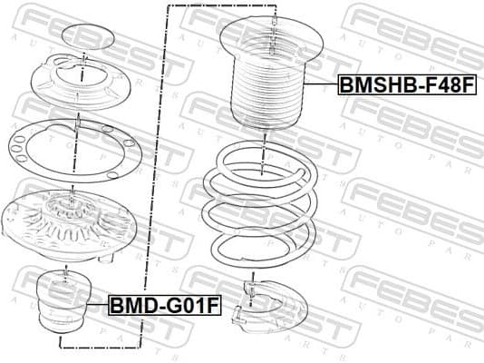 Protective Cap/Bellow, shock absorber BMSHB-F48F - image 2