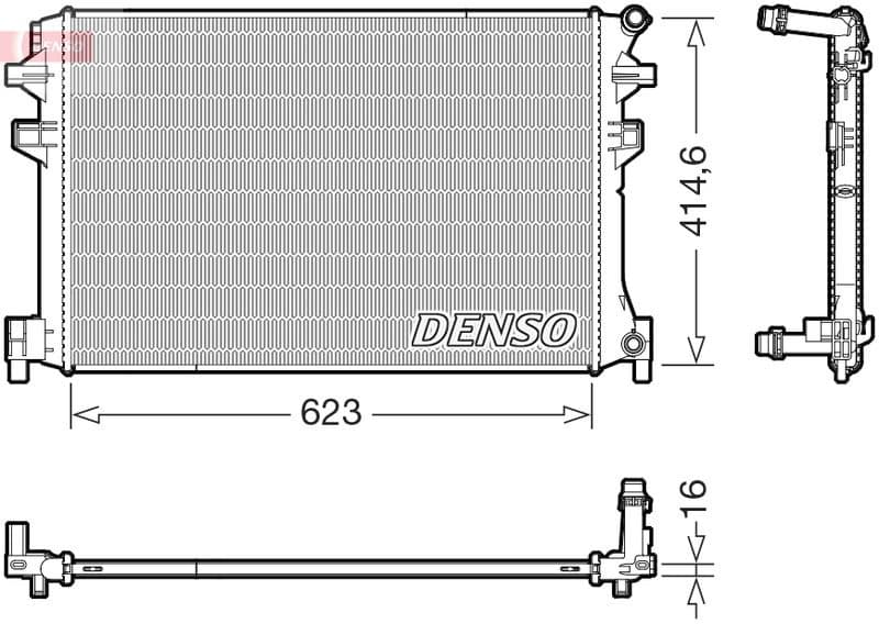 Radiator, engine cooling DRM02048