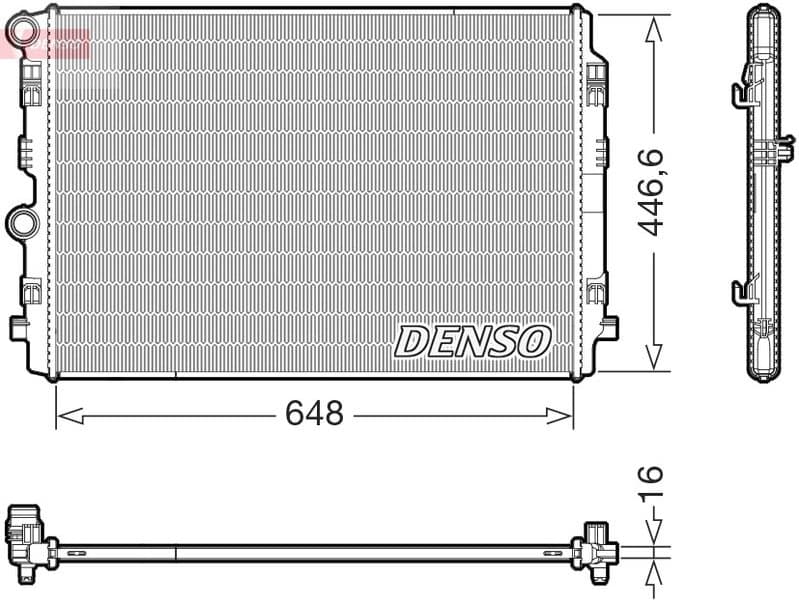 Radiator, engine cooling DRM02050