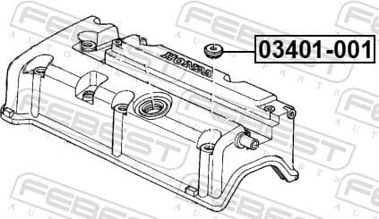 Bush, cylinder head cover 03401-001 - image 2