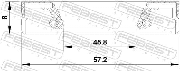 Shaft Seal, transfer case 95FEY-47570808C - image 2