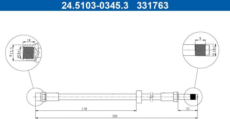 Brake Hose 24.5103-0345.3