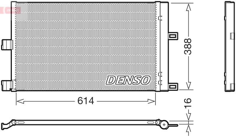 Condenser, air conditioning DCN99080