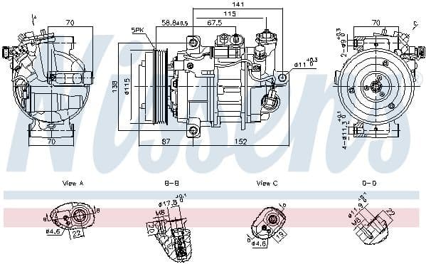 Compressor, air conditioning ** FIRST FIT ** 891108