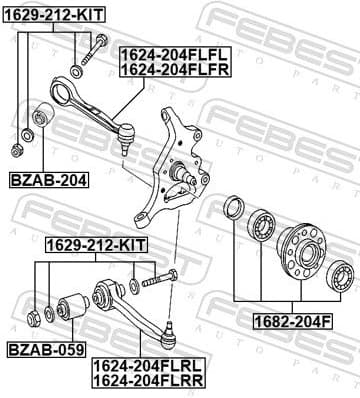 Mounting, control/trailing arm BZAB-059 - image 2