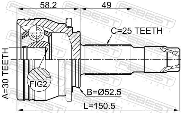 Joint Kit, drive shaft 1010-T300 - image 2