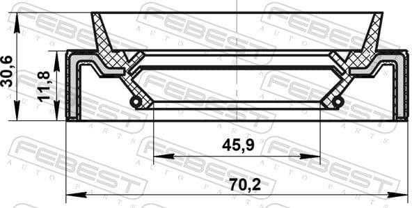 Shaft Seal, differential 95JAS-47701232C - image 2