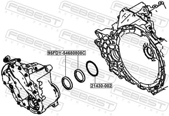 Shaft Seal, manual transmission 21430-002 - image 2
