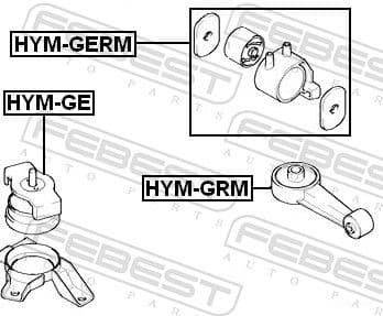 Mounting, engine HYM-GE - image 2