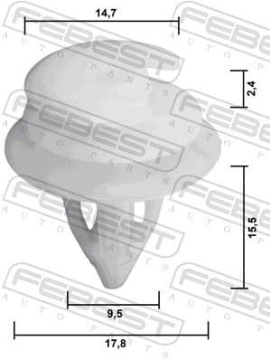 Retaining Clip, door panel 88570-230