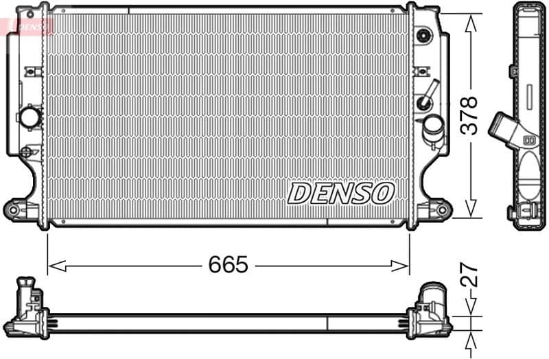 Radiator, engine cooling DRM50088
