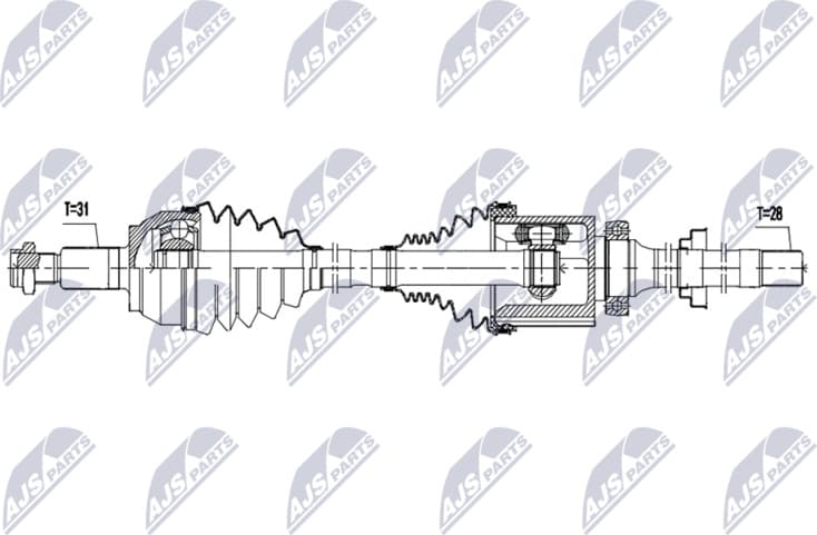 Drive Shaft NPW-LR-050