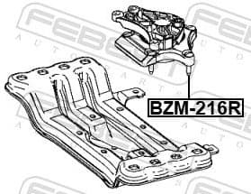 Mounting, automatic transmission BZM-216R - image 2