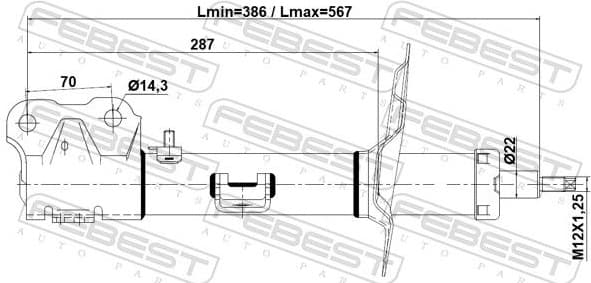 Shock Absorber 04110-005FL - image 2