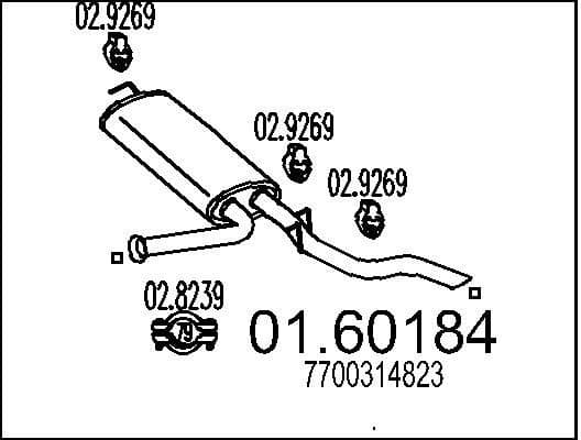 Rear Muffler 01.60184