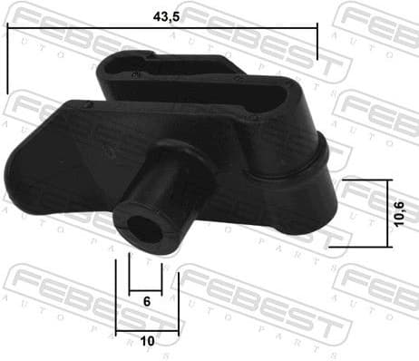 Clip, trim/protection strip 88570-093 - image 2