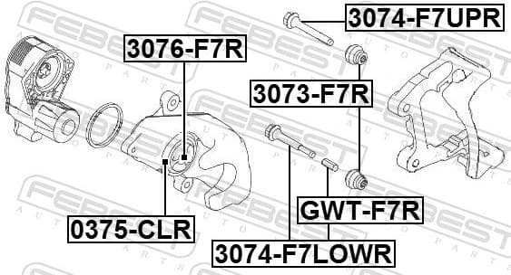 Piston, brake caliper 3076-F7R - image 2