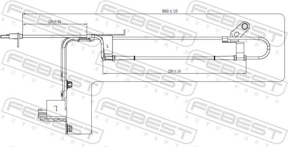 Sensor, wheel speed 05606-001 - image 2