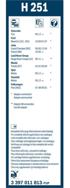 Wiper blade BOSCH, 1psc 3397011813 - image 2