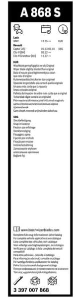 Wiper Blade Aerotwin 3 397 007 868 - image 8