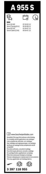 Wiper blade set BOSCH 2psc 3397118955 - image 5