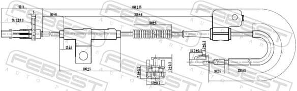 Sensor, wheel speed 22606-001 - image 2