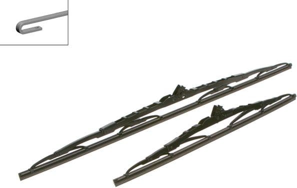 Wiper blade set BOSCH 2psc 3397010413