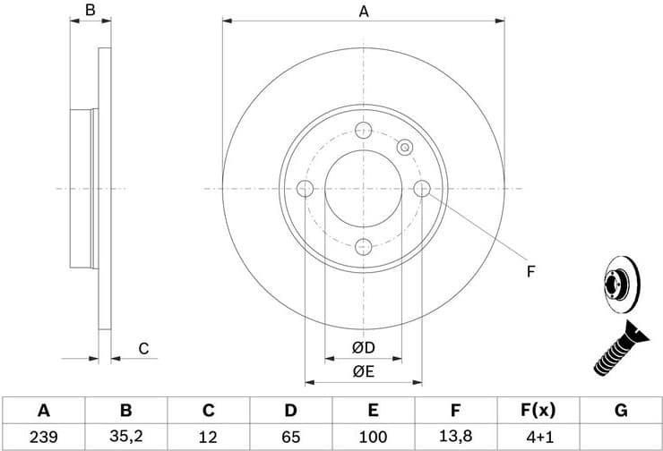 Brake Disc 0986478011 - image 10